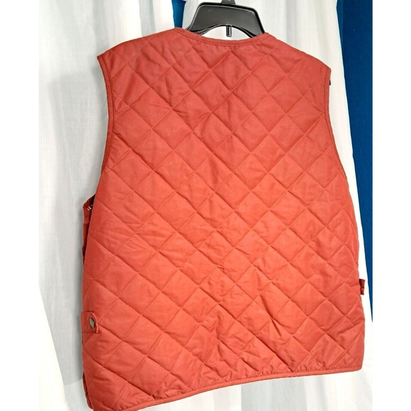 Women’s Eddie Bauer Quilted Vest Cardinal Red Size XXL Button Close - Picture 3 of 10